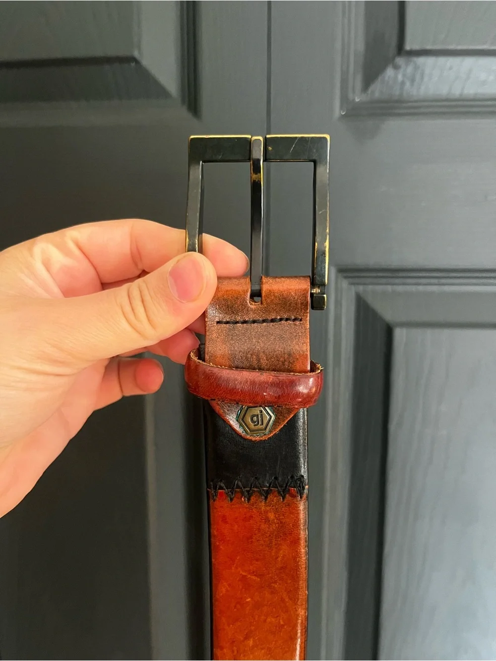 HAUPT by George Jensen Leather Mens Belt